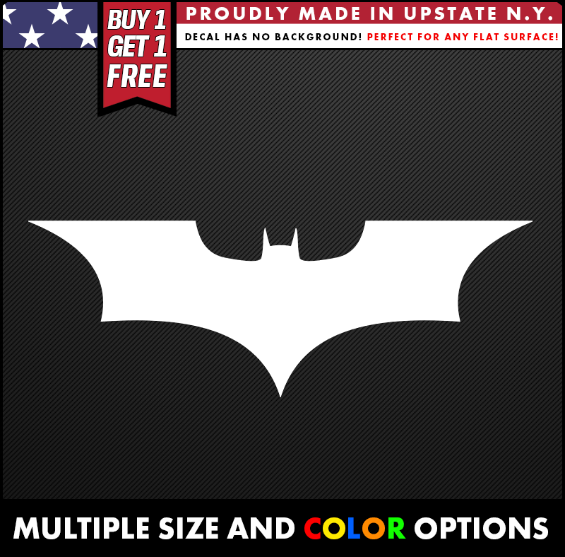 batman logo classic vinyl decal made from oracal long lasting outdoor vinyl