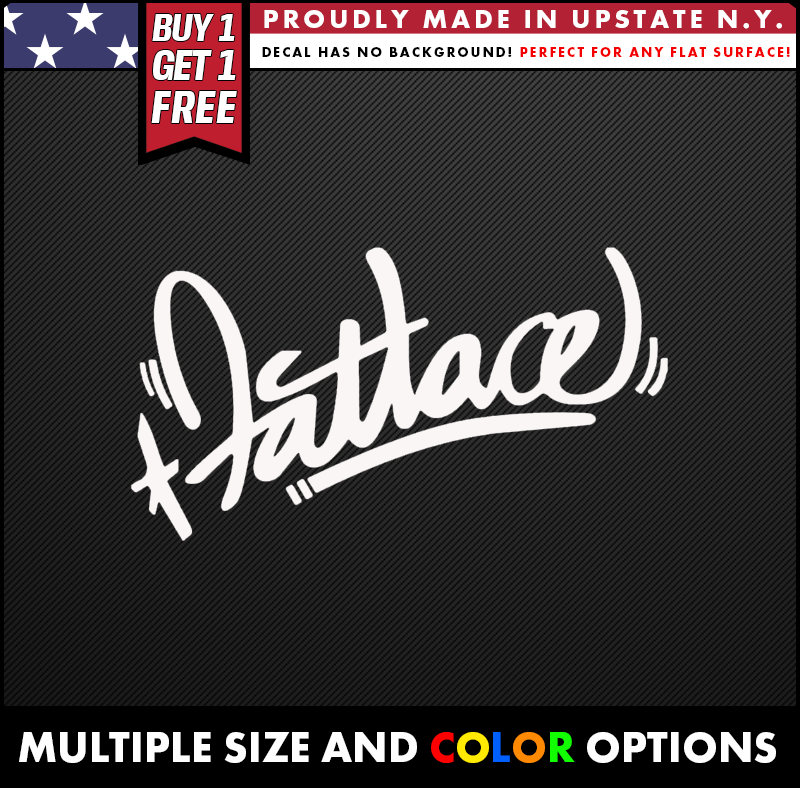 FATLACE STICKER ORIGINAL DESIGN VINYL DECALS JDM