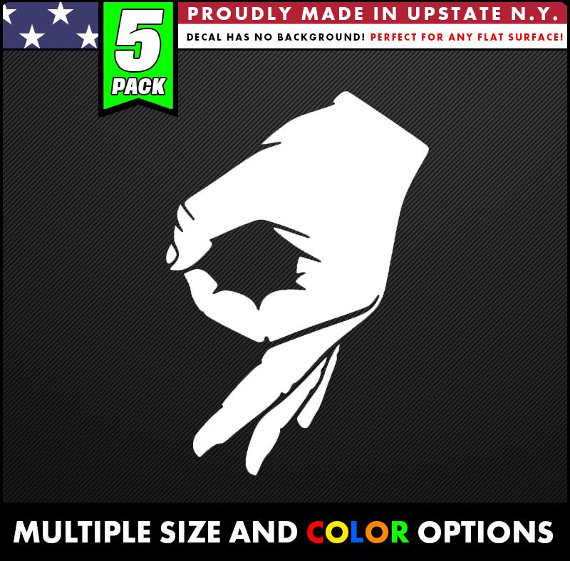 made you look hand symbol vinyl decal made from oracal long lasting outdoor vinyl