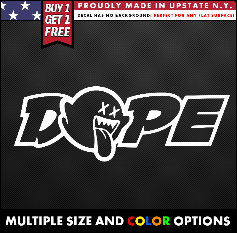 dope ghost jdm vinyl decal made from oracal long lasting outdoor vinyl