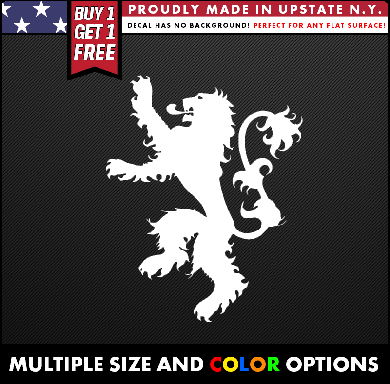 game of thrones house of lanister logo vinyl decal sticker