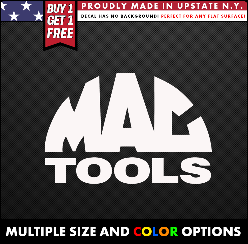 mac tools logo vinyl decal tool construction stickers