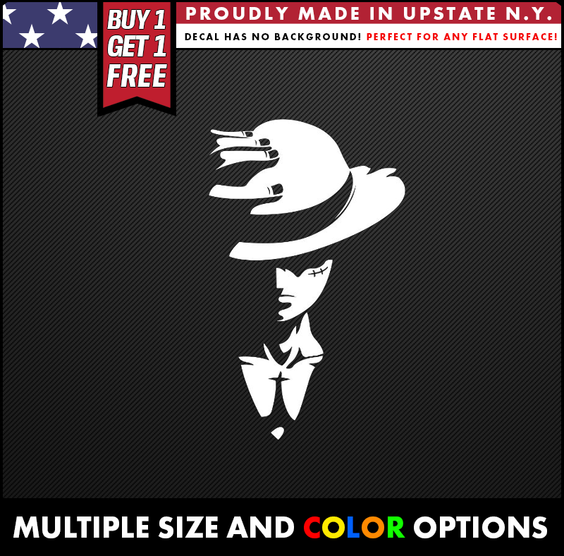 monkey luffy artistic ONE PIECE ANIME VINYL DECALS STICKERS