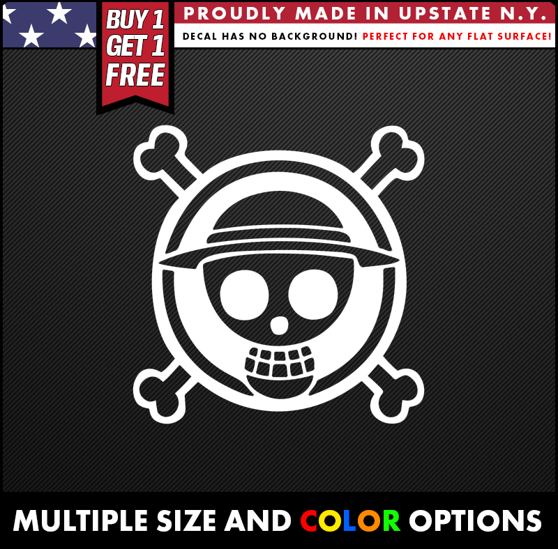 one piece jolly roger vinyl decal made from oracal long lasting outdoor vinyl