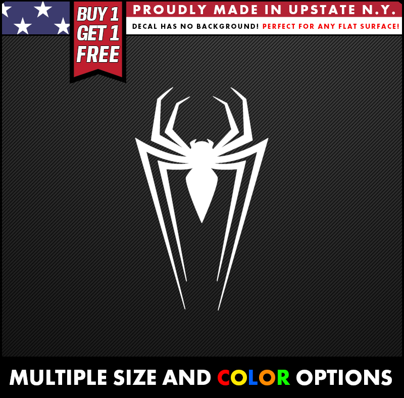 spiderman spider logo marvel dc superheroes vinyl decal sticker
