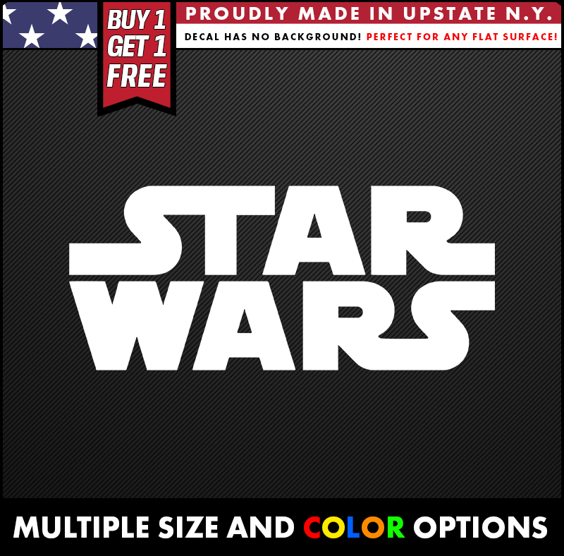 star wars logo title vinyl decal stickers