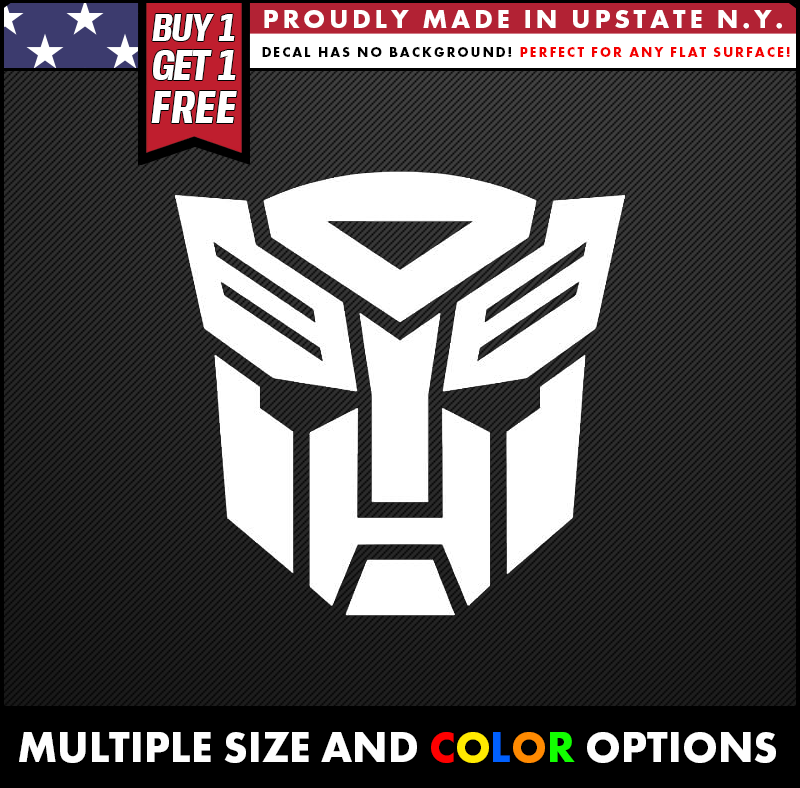 transformers autobot logo vinyl decal made from oracal long lasting outdoor vinyl