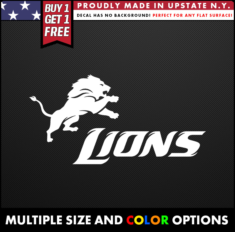 detroit lions stickers nfl team logo vinyl decals