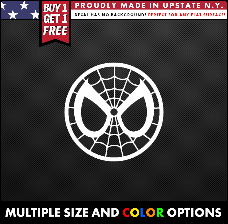 marvel superhero stickers spiderman eyes face vinyl decal