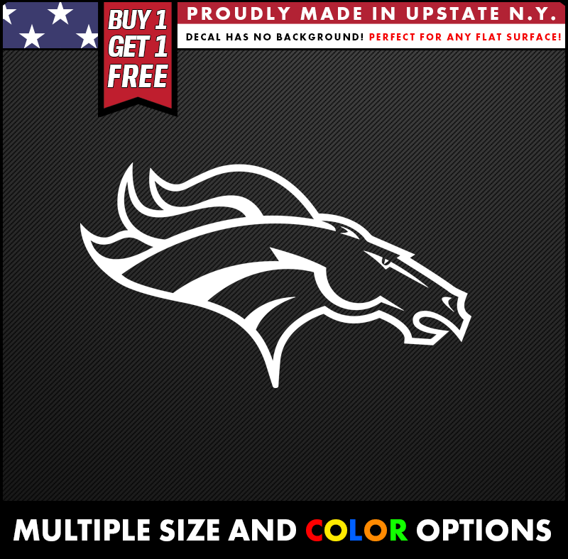 nfl stickers denver broncos logo vinyl decal